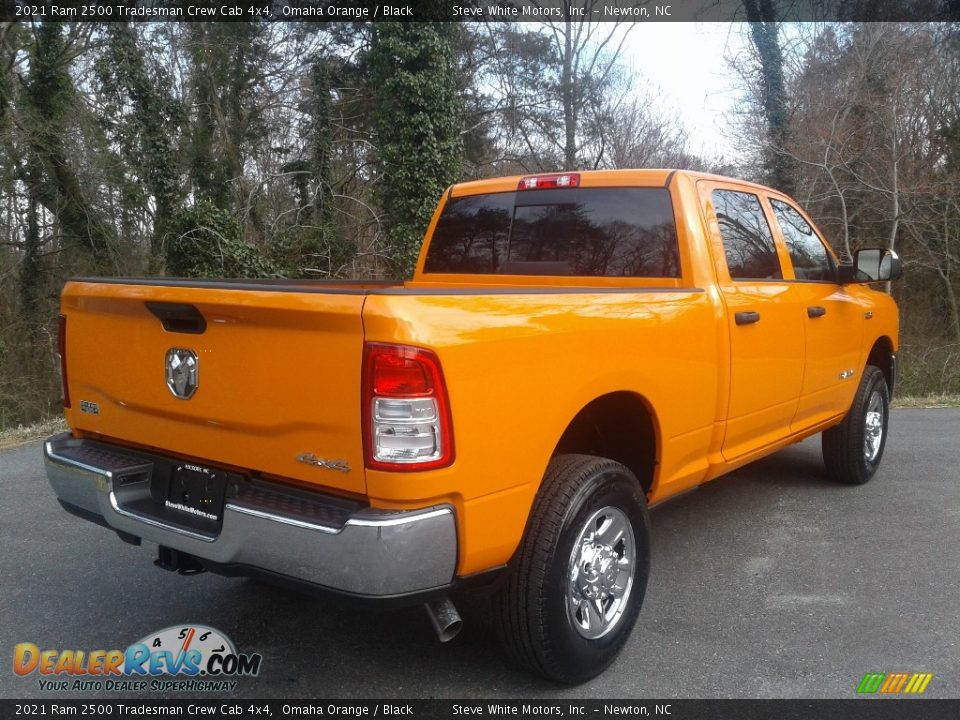 2021 Ram 2500 Tradesman Crew Cab 4x4 Omaha Orange / Black Photo #6