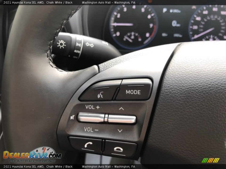 2021 Hyundai Kona SEL AWD Chalk White / Black Photo #11