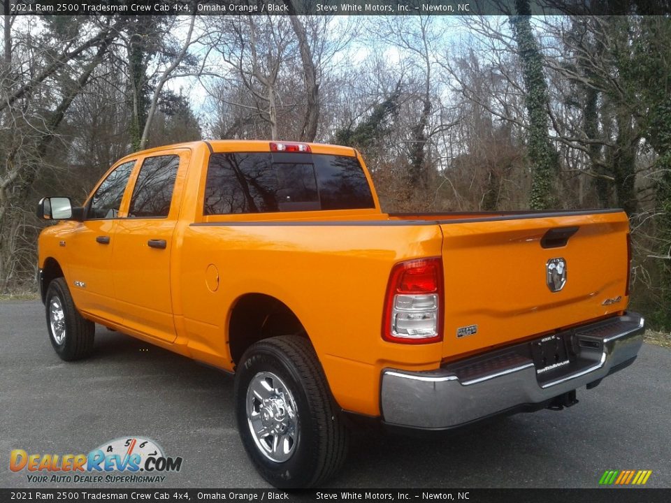 2021 Ram 2500 Tradesman Crew Cab 4x4 Omaha Orange / Black Photo #9