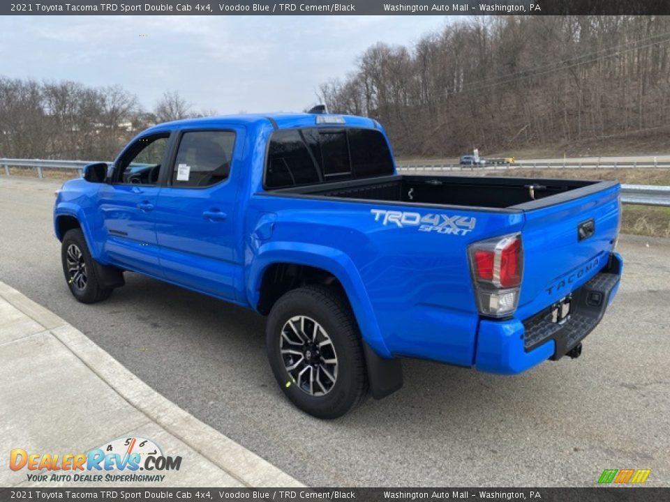 2021 Toyota Tacoma TRD Sport Double Cab 4x4 Voodoo Blue / TRD Cement/Black Photo #2