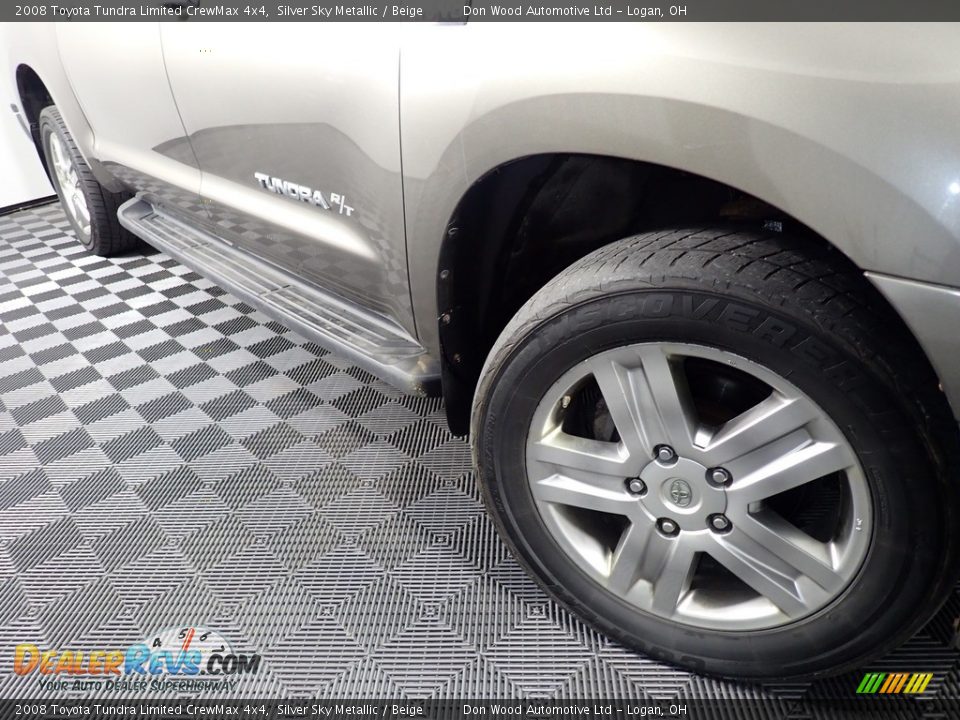 2008 Toyota Tundra Limited CrewMax 4x4 Silver Sky Metallic / Beige Photo #5