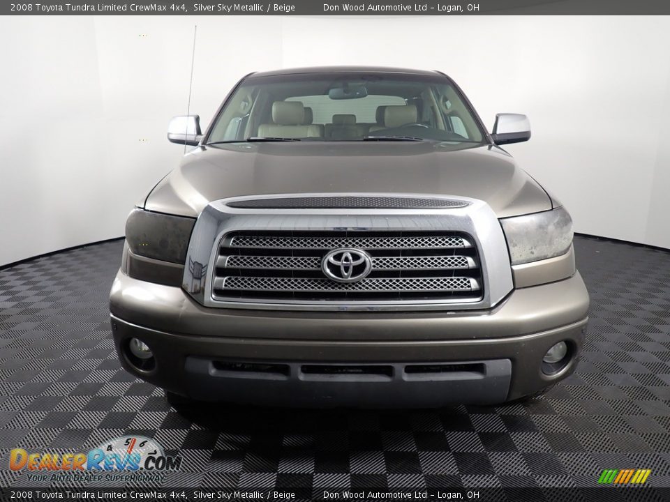 2008 Toyota Tundra Limited CrewMax 4x4 Silver Sky Metallic / Beige Photo #6