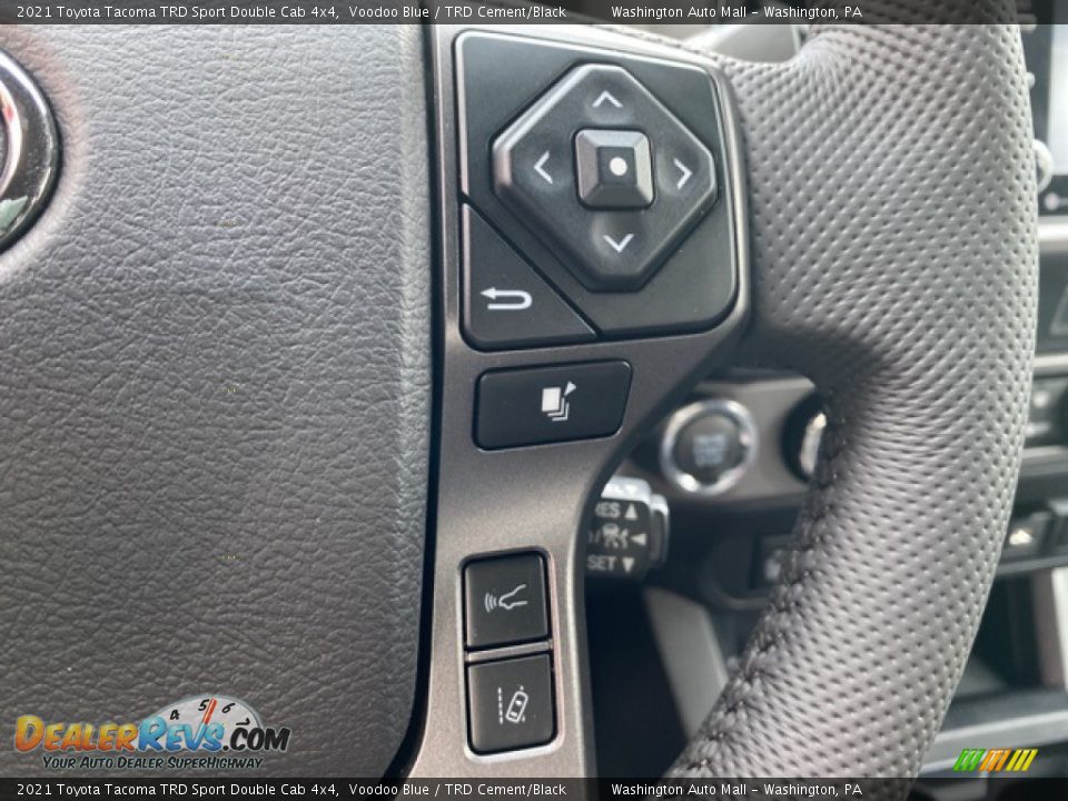 2021 Toyota Tacoma TRD Sport Double Cab 4x4 Steering Wheel Photo #7