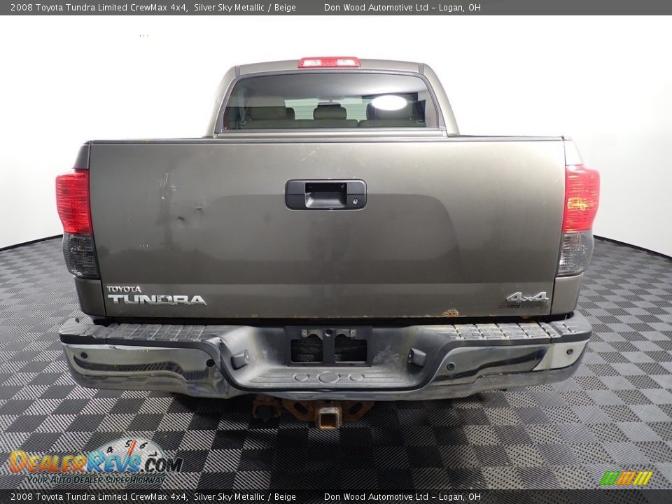 2008 Toyota Tundra Limited CrewMax 4x4 Silver Sky Metallic / Beige Photo #13