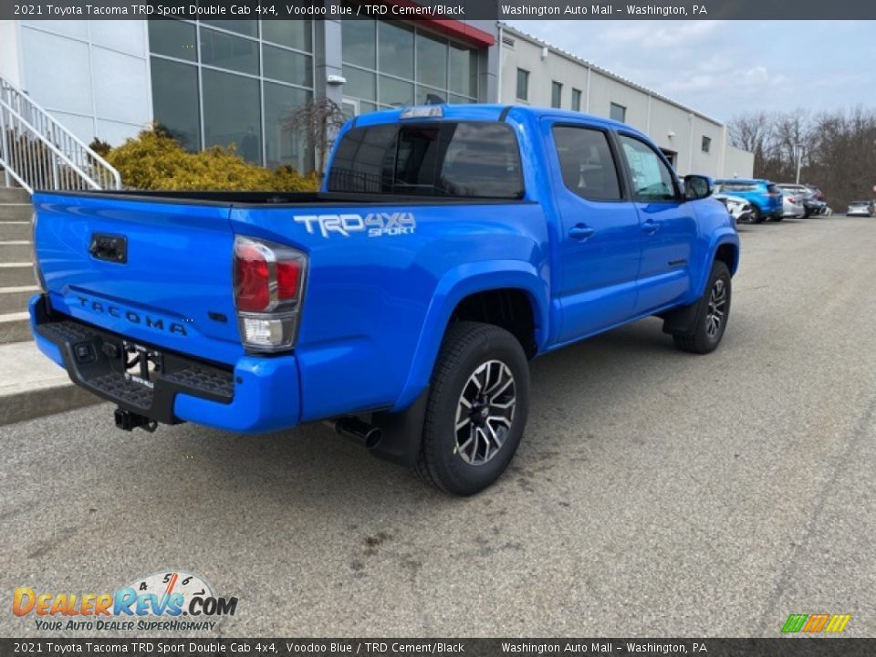 2021 Toyota Tacoma TRD Sport Double Cab 4x4 Voodoo Blue / TRD Cement/Black Photo #13