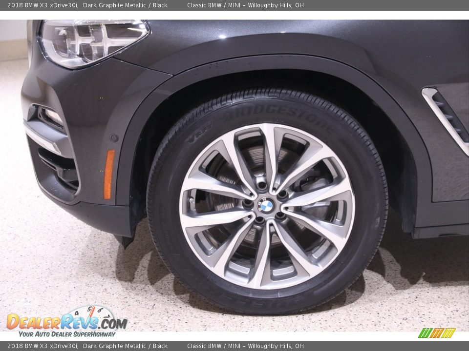 2018 BMW X3 xDrive30i Dark Graphite Metallic / Black Photo #26