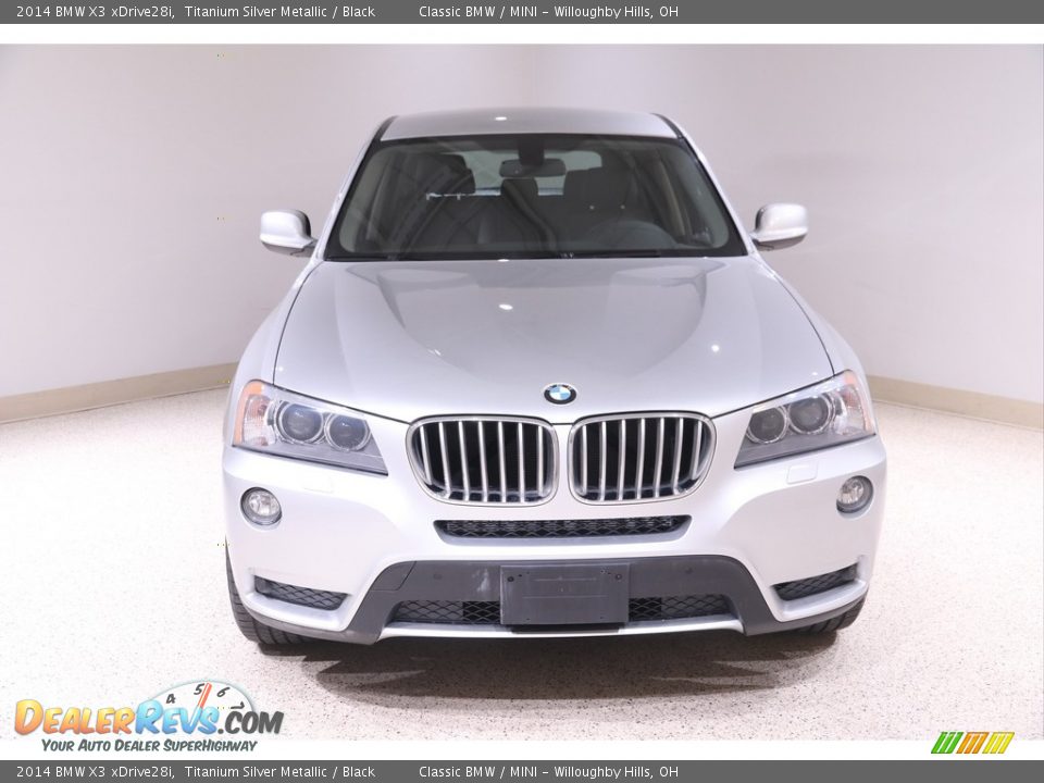 2014 BMW X3 xDrive28i Titanium Silver Metallic / Black Photo #2