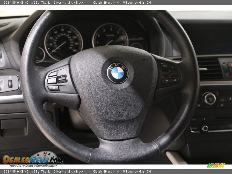 2014 BMW X3 xDrive28i Titanium Silver Metallic / Black Photo #7