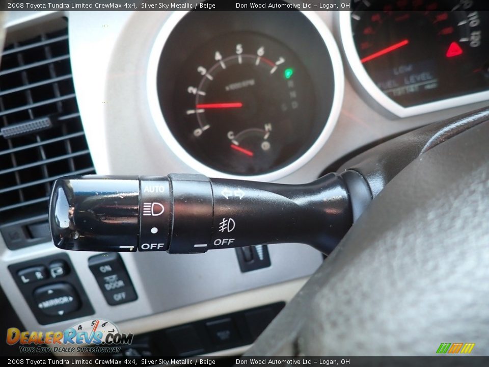 2008 Toyota Tundra Limited CrewMax 4x4 Silver Sky Metallic / Beige Photo #25