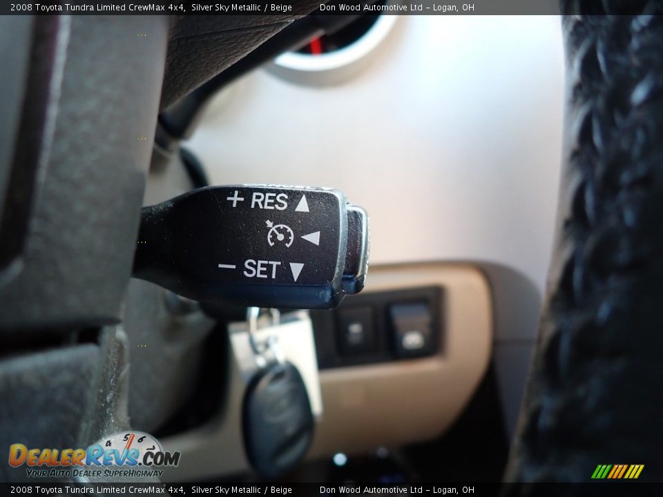 2008 Toyota Tundra Limited CrewMax 4x4 Silver Sky Metallic / Beige Photo #27