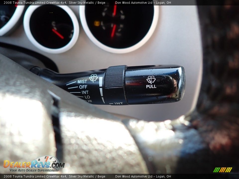 2008 Toyota Tundra Limited CrewMax 4x4 Silver Sky Metallic / Beige Photo #28