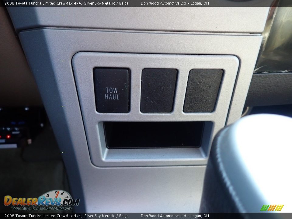 2008 Toyota Tundra Limited CrewMax 4x4 Silver Sky Metallic / Beige Photo #30