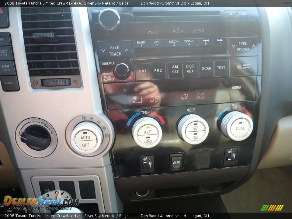 2008 Toyota Tundra Limited CrewMax 4x4 Silver Sky Metallic / Beige Photo #31