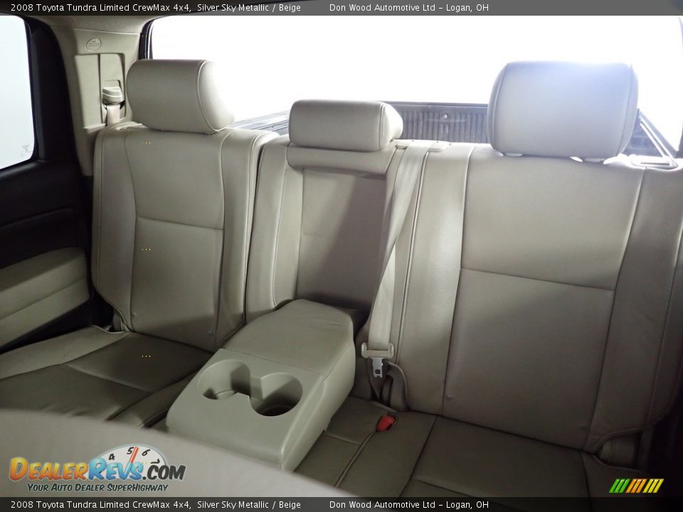 2008 Toyota Tundra Limited CrewMax 4x4 Silver Sky Metallic / Beige Photo #34