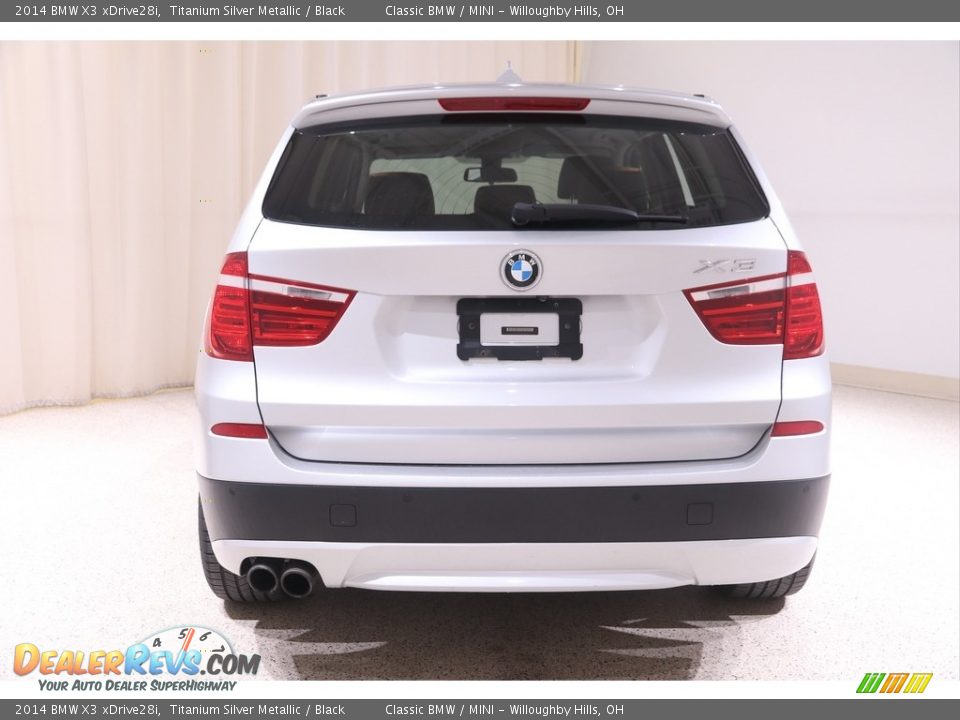 2014 BMW X3 xDrive28i Titanium Silver Metallic / Black Photo #20