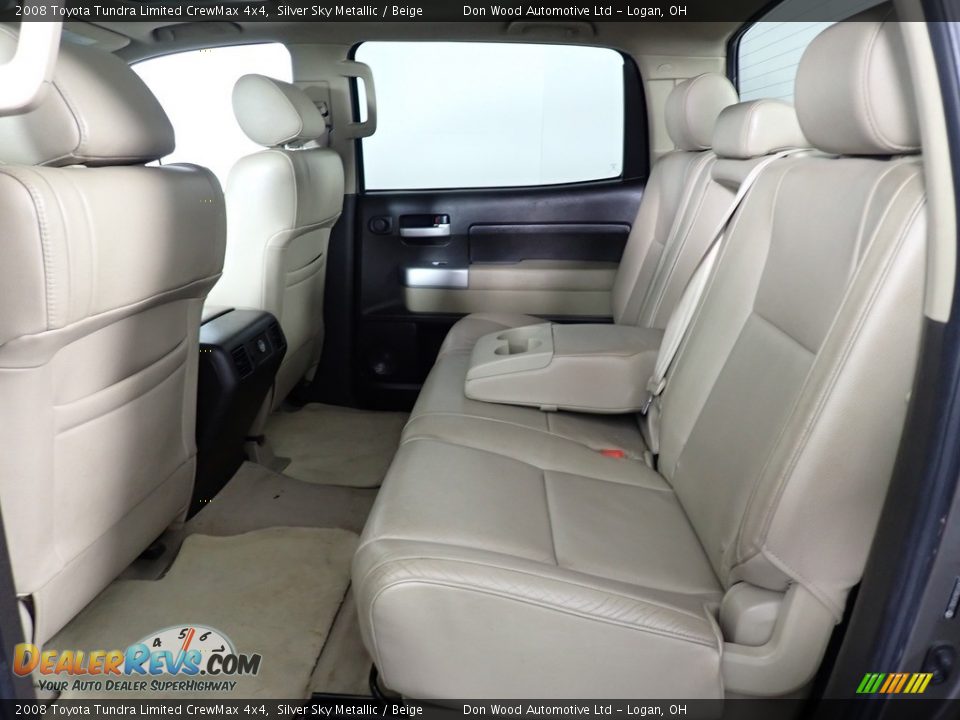 2008 Toyota Tundra Limited CrewMax 4x4 Silver Sky Metallic / Beige Photo #36