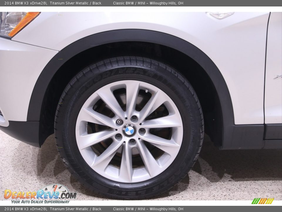 2014 BMW X3 xDrive28i Titanium Silver Metallic / Black Photo #22