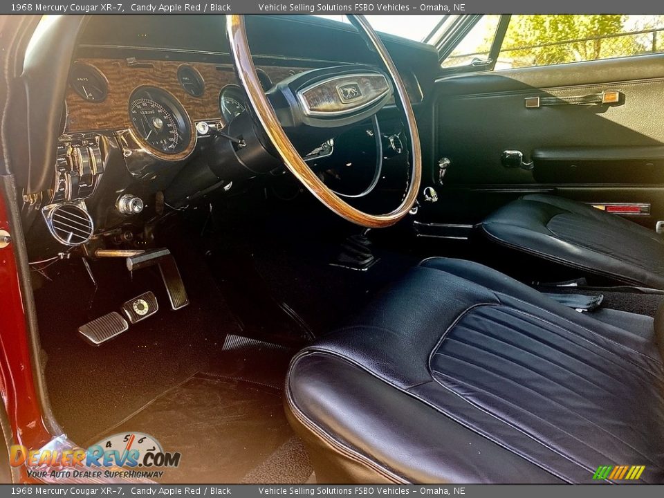 Black Interior - 1968 Mercury Cougar XR-7 Photo #4