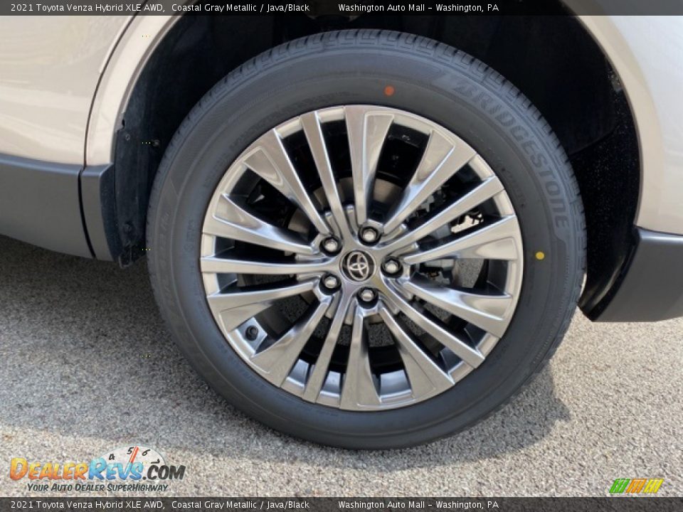 2021 Toyota Venza Hybrid XLE AWD Coastal Gray Metallic / Java/Black Photo #31