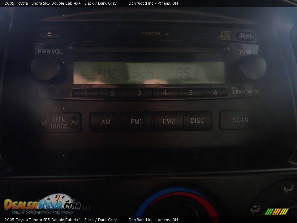2005 Toyota Tundra SR5 Double Cab 4x4 Black / Dark Gray Photo #24