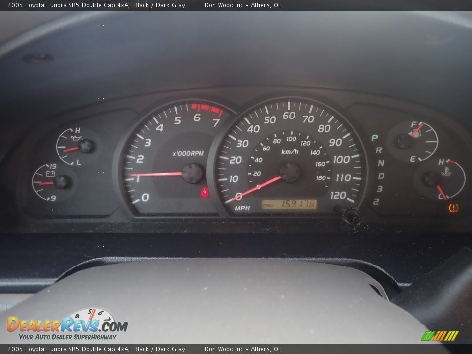 2005 Toyota Tundra SR5 Double Cab 4x4 Black / Dark Gray Photo #26