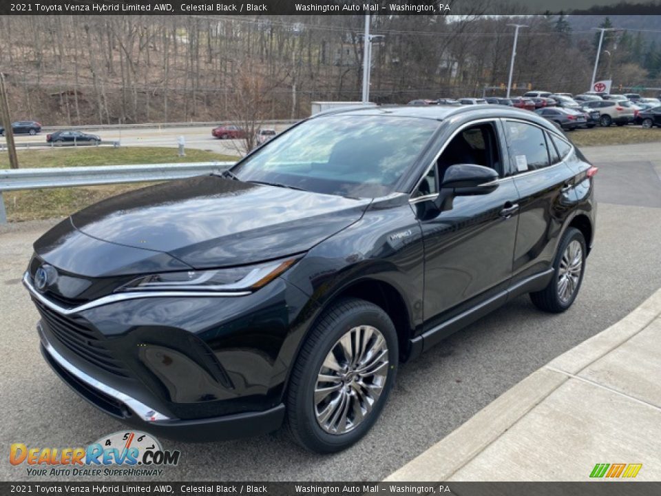 2021 Toyota Venza Hybrid Limited AWD Celestial Black / Black Photo #12