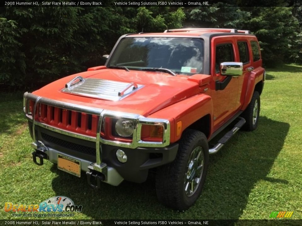 2008 Hummer H3 Solar Flare Metallic / Ebony Black Photo #1