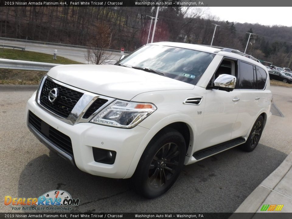 2019 Nissan Armada Platinum 4x4 Pearl White Tricoat / Charcoal Photo #11