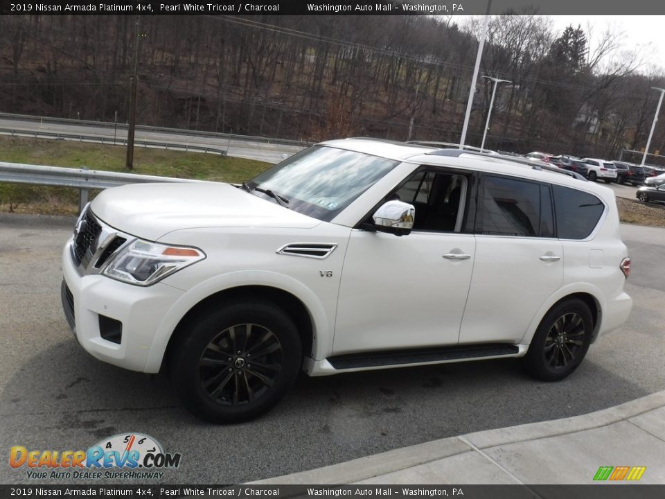 2019 Nissan Armada Platinum 4x4 Pearl White Tricoat / Charcoal Photo #12