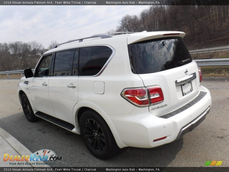 2019 Nissan Armada Platinum 4x4 Pearl White Tricoat / Charcoal Photo #13