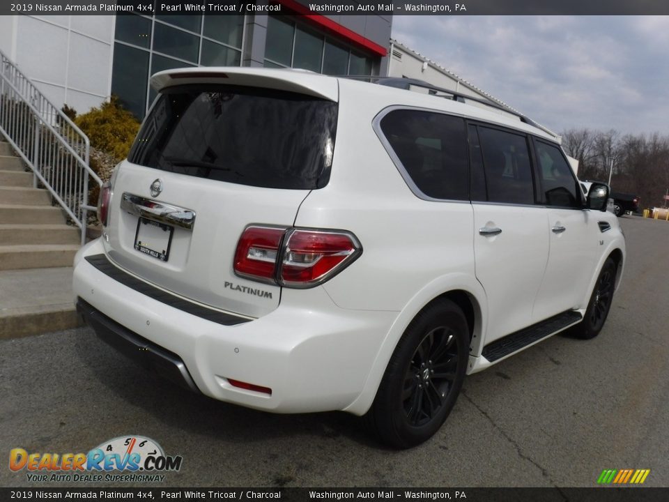 2019 Nissan Armada Platinum 4x4 Pearl White Tricoat / Charcoal Photo #15