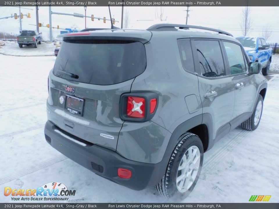 2021 Jeep Renegade Latitude 4x4 Sting-Gray / Black Photo #5