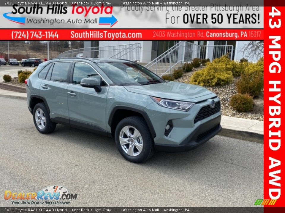 2021 Toyota RAV4 XLE AWD Hybrid Lunar Rock / Light Gray Photo #1