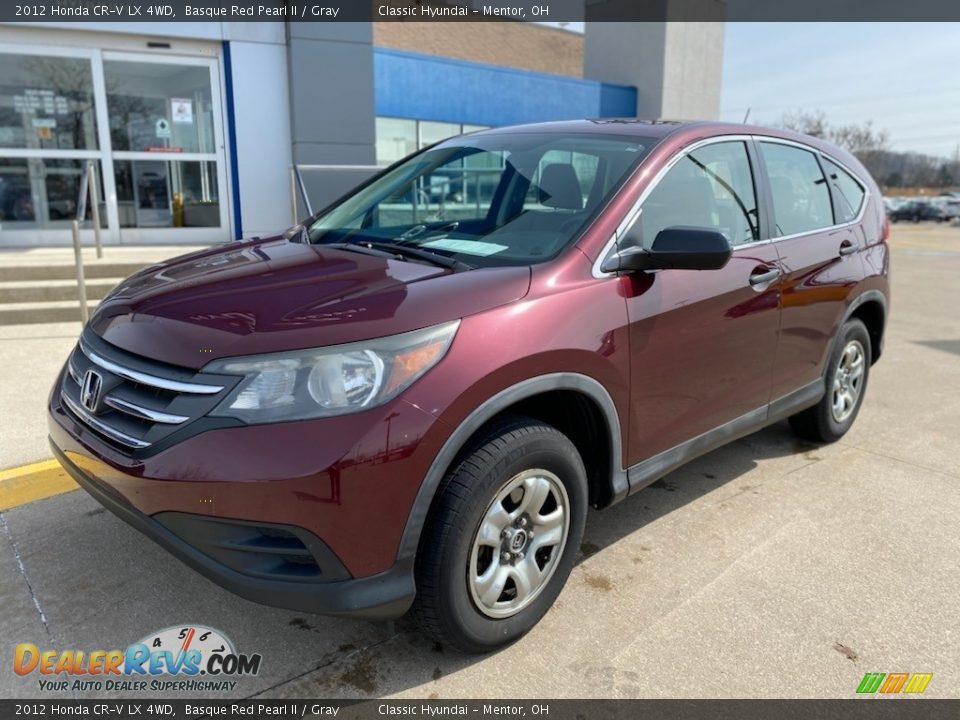 2012 Honda CR-V LX 4WD Basque Red Pearl II / Gray Photo #1