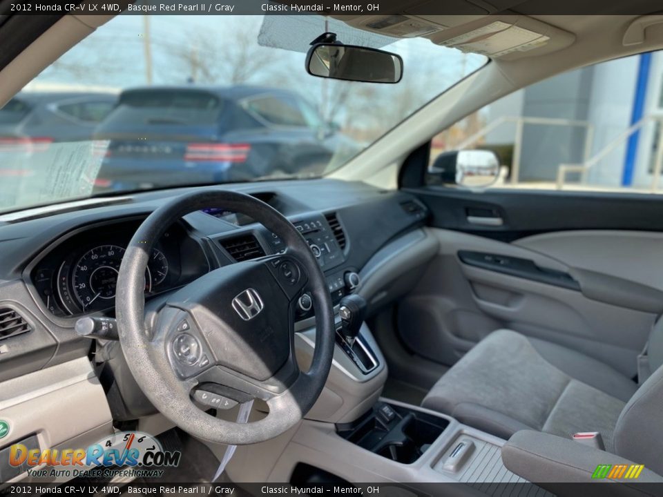 2012 Honda CR-V LX 4WD Basque Red Pearl II / Gray Photo #3