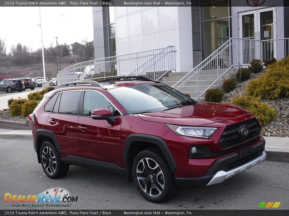 2019 Toyota RAV4 Adventure AWD Ruby Flare Pearl / Black Photo #1