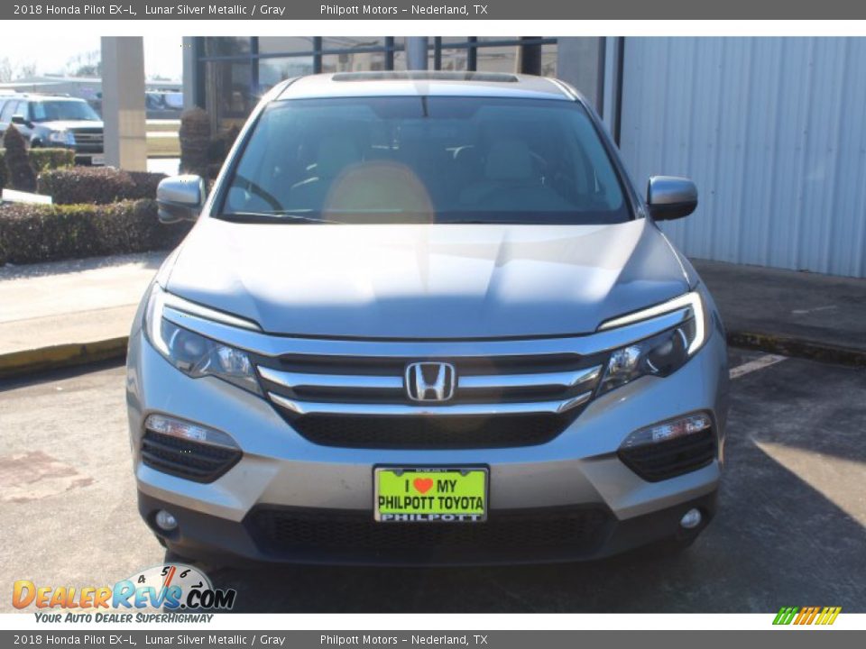 2018 Honda Pilot EX-L Lunar Silver Metallic / Gray Photo #3