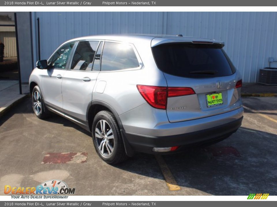 2018 Honda Pilot EX-L Lunar Silver Metallic / Gray Photo #6