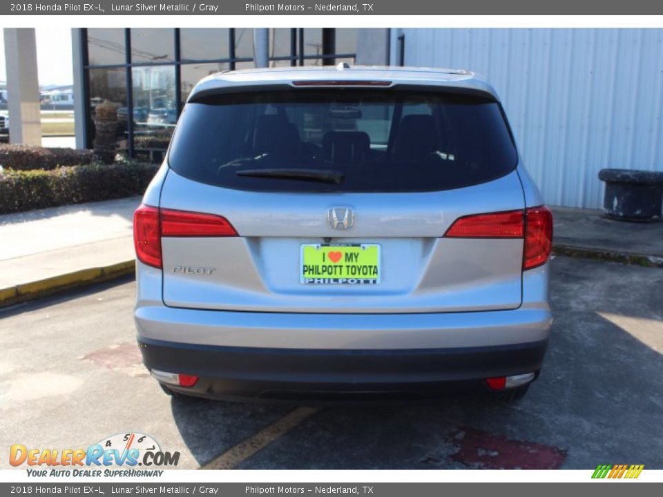 2018 Honda Pilot EX-L Lunar Silver Metallic / Gray Photo #7