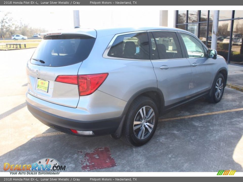 2018 Honda Pilot EX-L Lunar Silver Metallic / Gray Photo #8