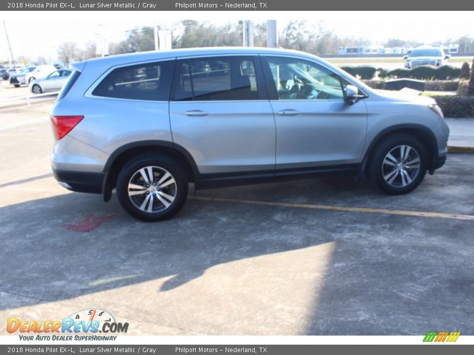 2018 Honda Pilot EX-L Lunar Silver Metallic / Gray Photo #9