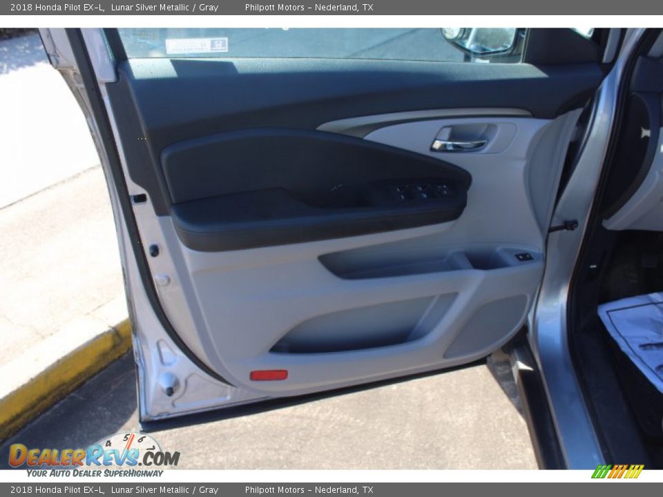 2018 Honda Pilot EX-L Lunar Silver Metallic / Gray Photo #10