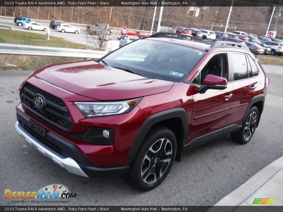 2019 Toyota RAV4 Adventure AWD Ruby Flare Pearl / Black Photo #12