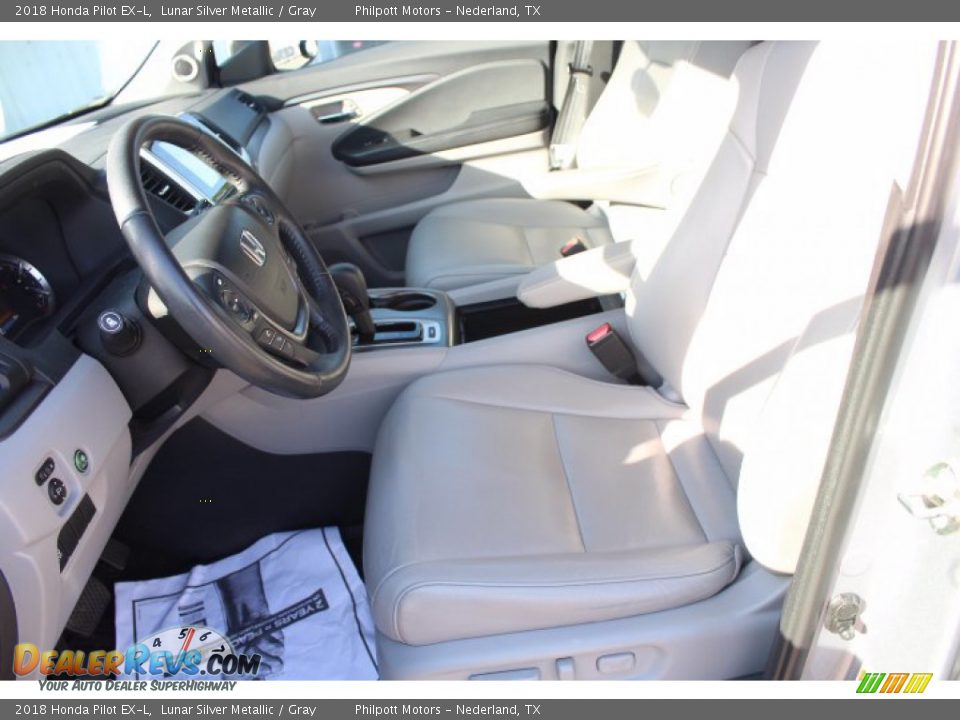 2018 Honda Pilot EX-L Lunar Silver Metallic / Gray Photo #11