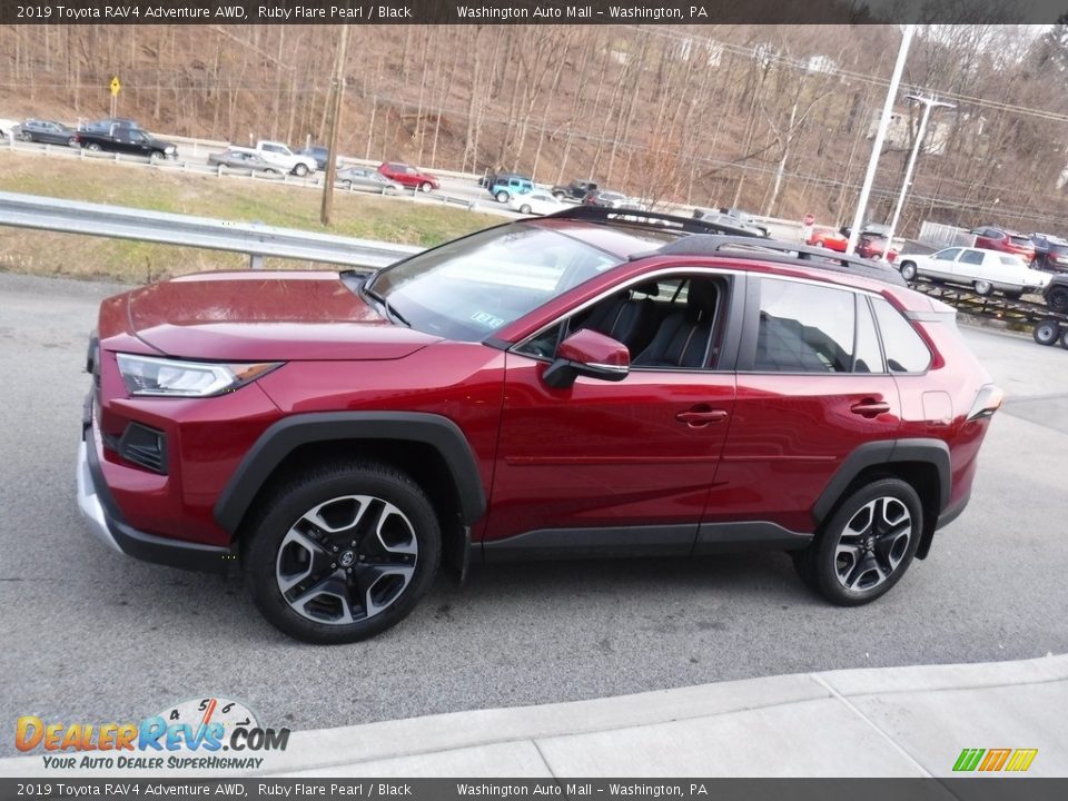 2019 Toyota RAV4 Adventure AWD Ruby Flare Pearl / Black Photo #13