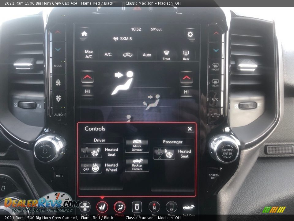 2021 Ram 1500 Big Horn Crew Cab 4x4 Flame Red / Black Photo #7