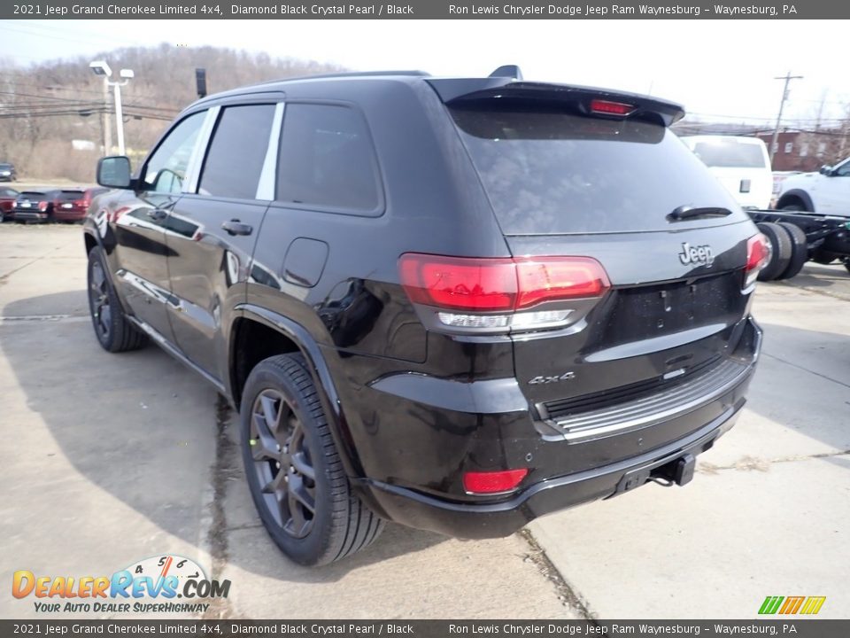 2021 Jeep Grand Cherokee Limited 4x4 Diamond Black Crystal Pearl / Black Photo #4