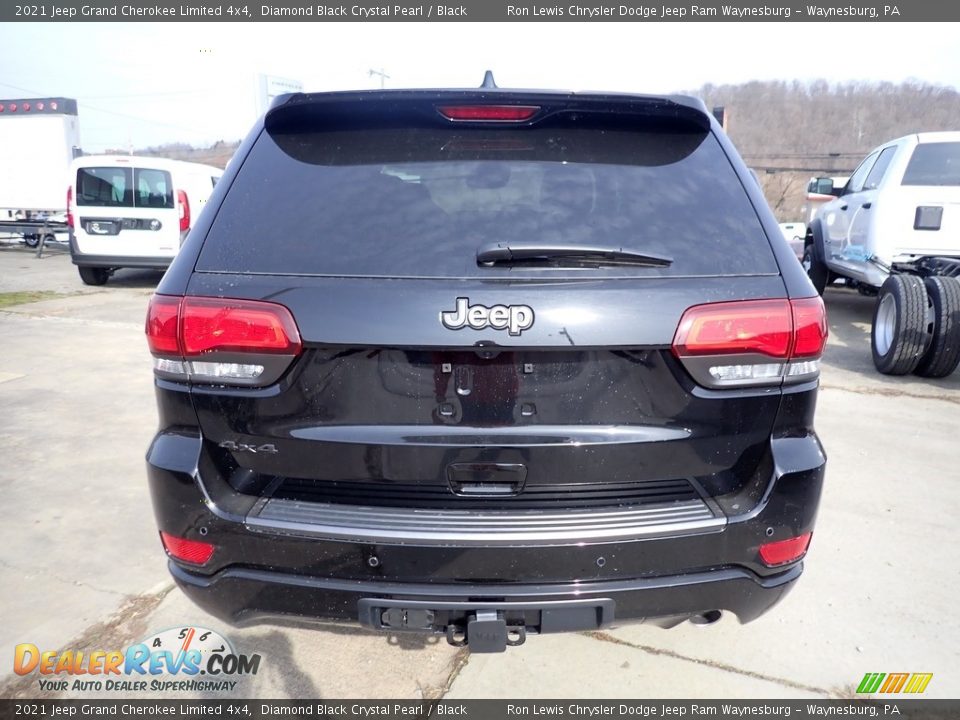 2021 Jeep Grand Cherokee Limited 4x4 Diamond Black Crystal Pearl / Black Photo #5