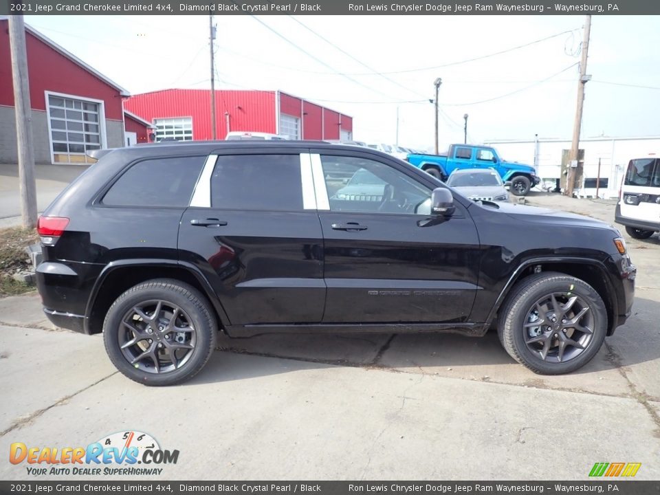 Diamond Black Crystal Pearl 2021 Jeep Grand Cherokee Limited 4x4 Photo #7