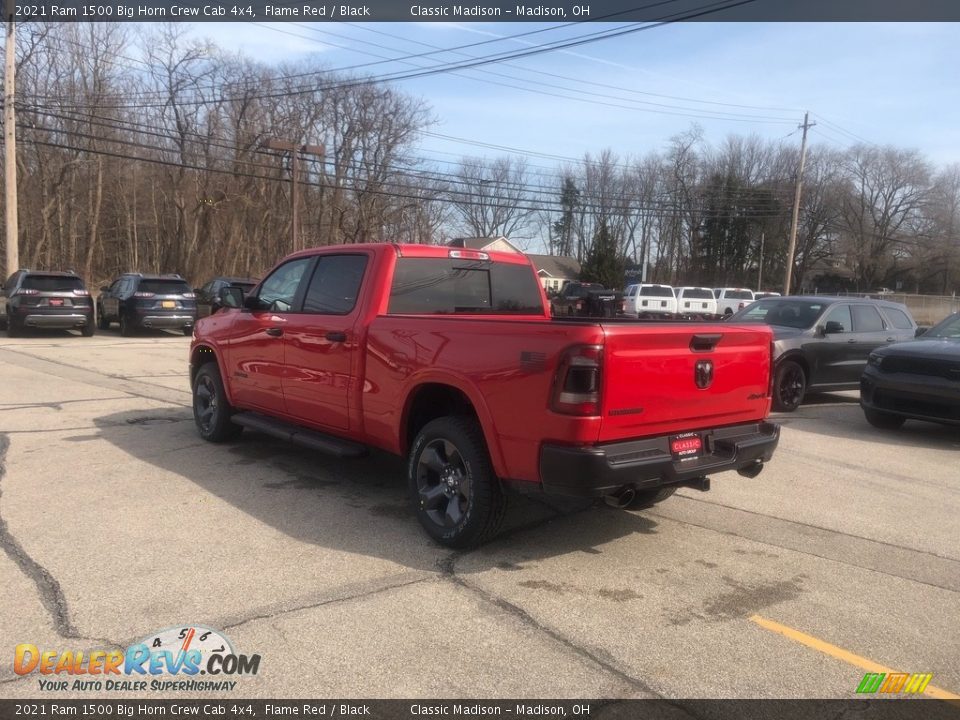 2021 Ram 1500 Big Horn Crew Cab 4x4 Flame Red / Black Photo #12
